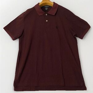 US Polo Assn Shirt Mens XL Burgundy Short Sleeve Classic Style